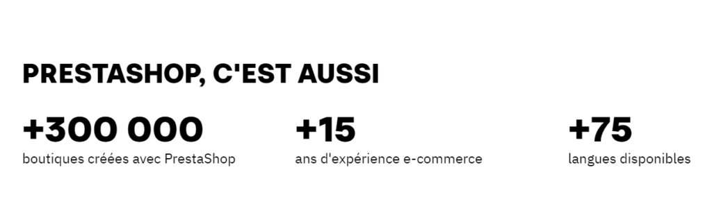 PRESTASHOP, C'EST AUSSI